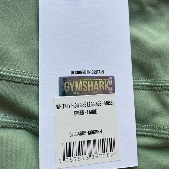 Gymshark Whitney Simmons Miss Green Leggings size L - Picture 5 of 6